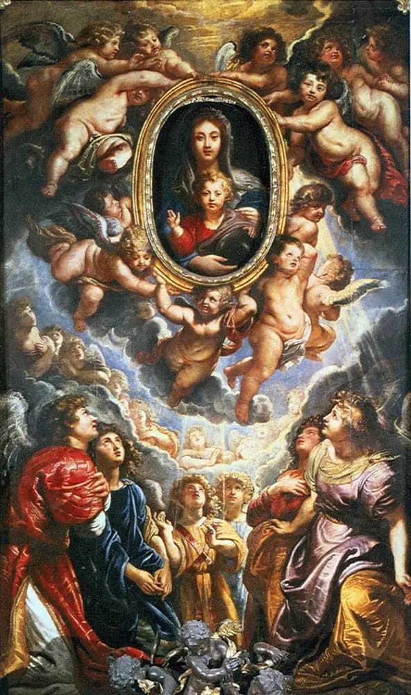 Madonna della Vallicella adorée des anges