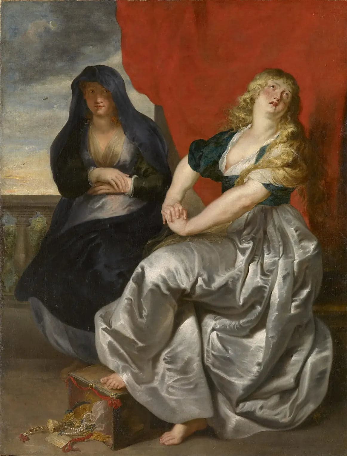Penitent Madeleine with her sister Martha