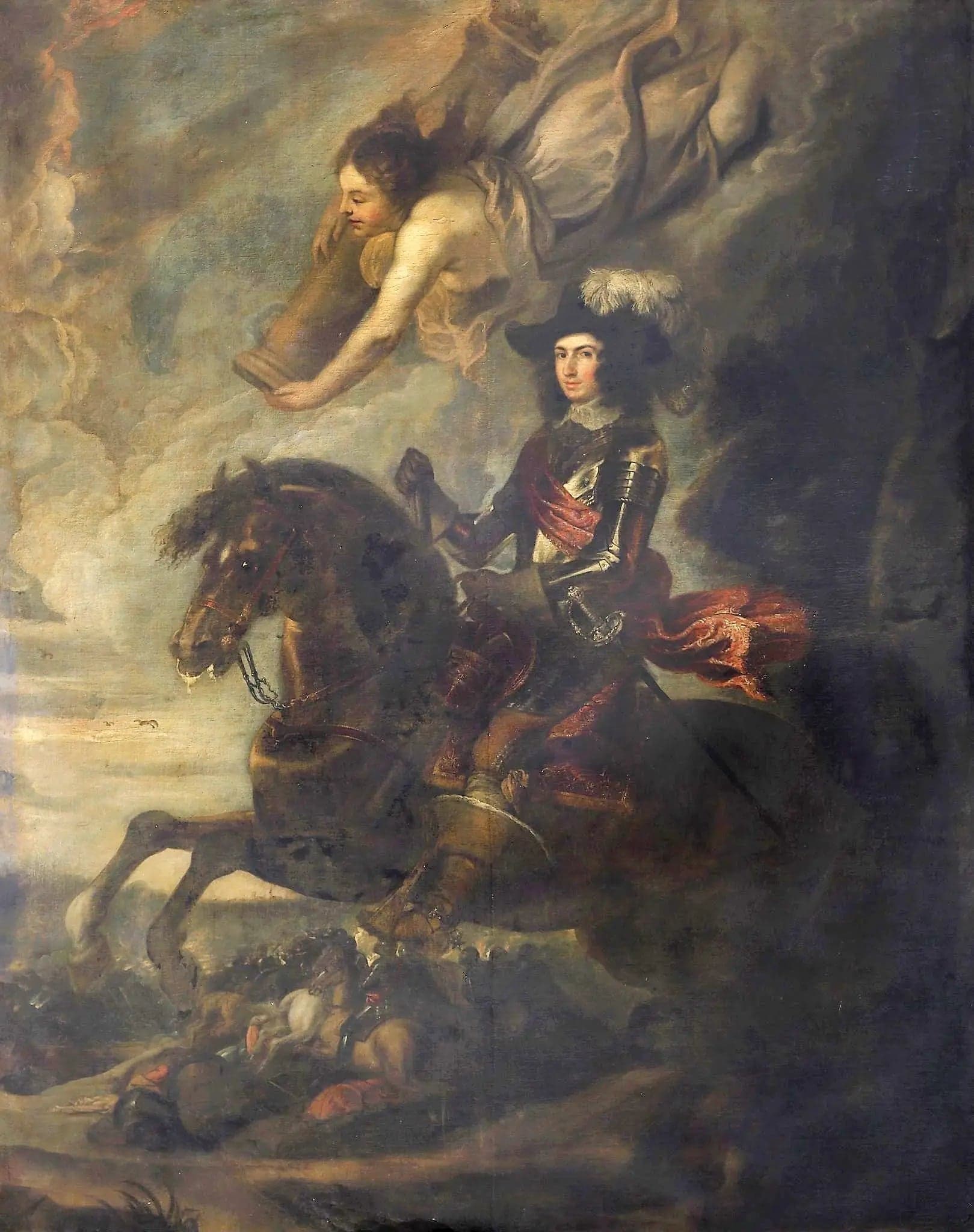 Portrait of Charles Colonna, Duke of Marsi on horseback