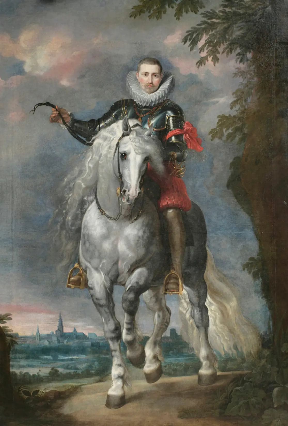Portrait of Don Rodrigo Calderon on horseback
