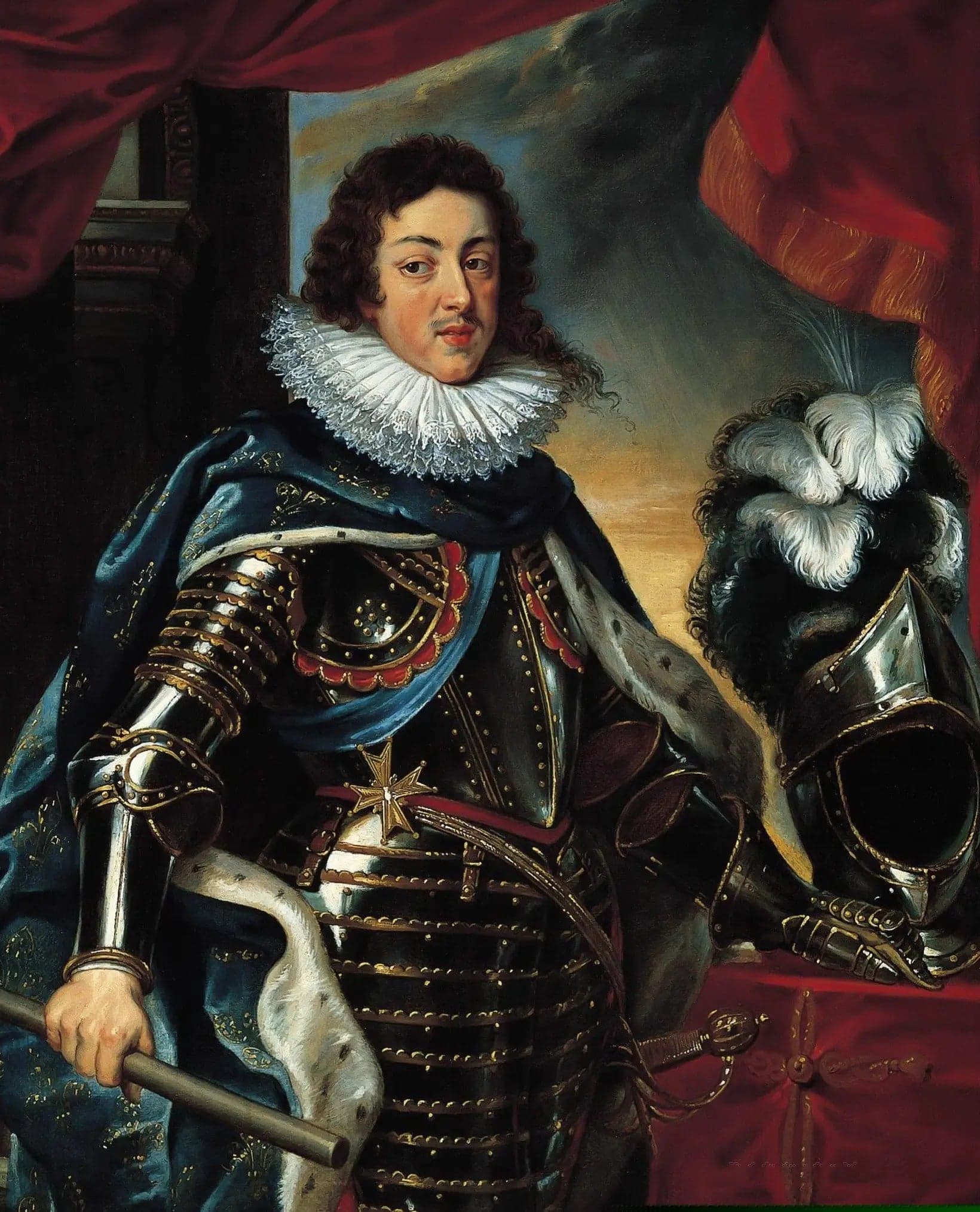 Portrait of Louis XIII in armor