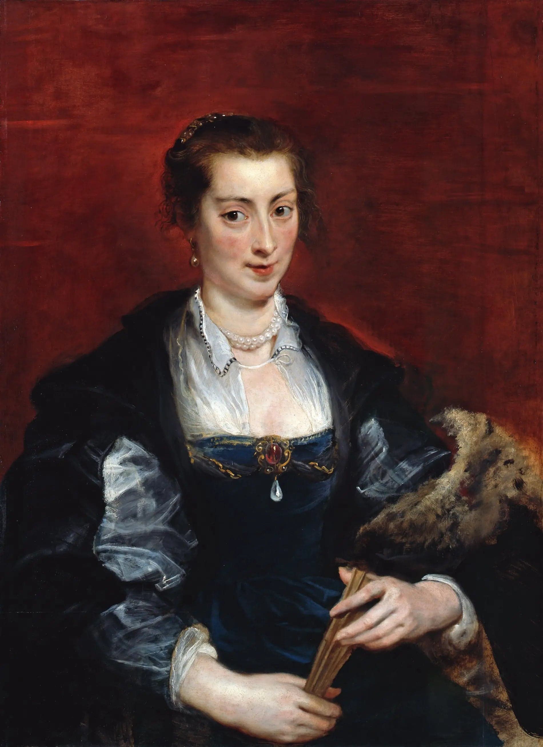 Portrait of a woman, traditionally identified as Isabella Brant