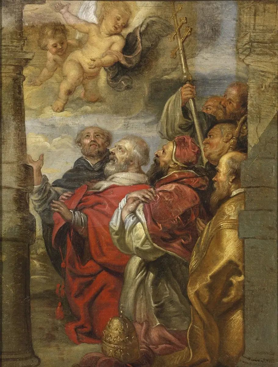The Adoration of the Holy Sacrament by the Ecclesiastical Hierarchy