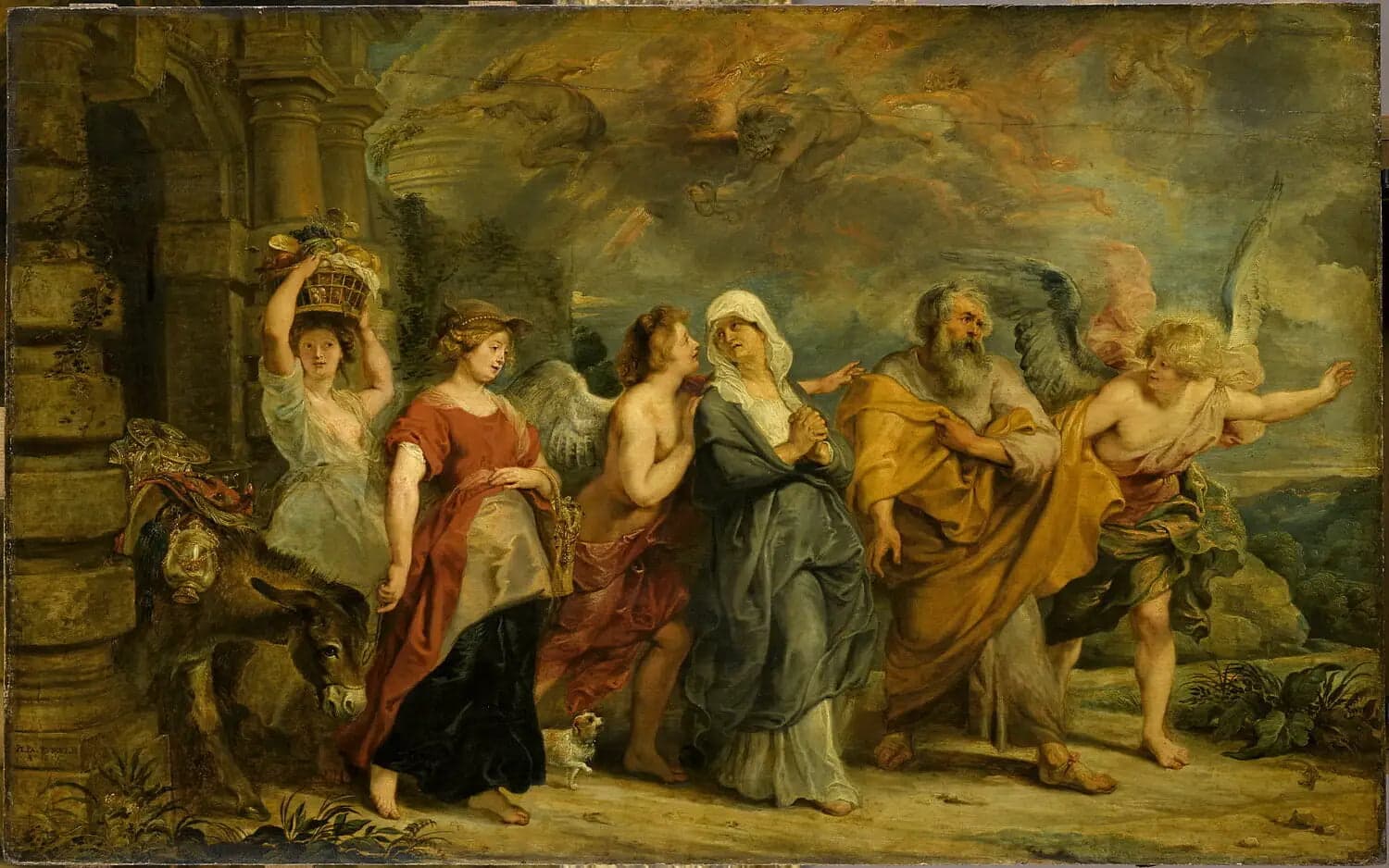 The Family of Lot Leaving Sodom