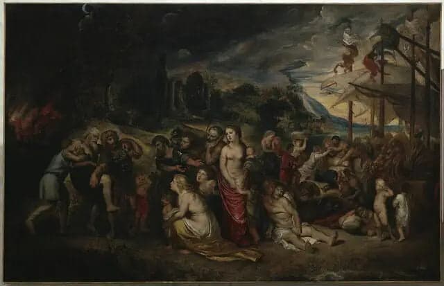 The Flight of Aeneas after the Burning of Troy