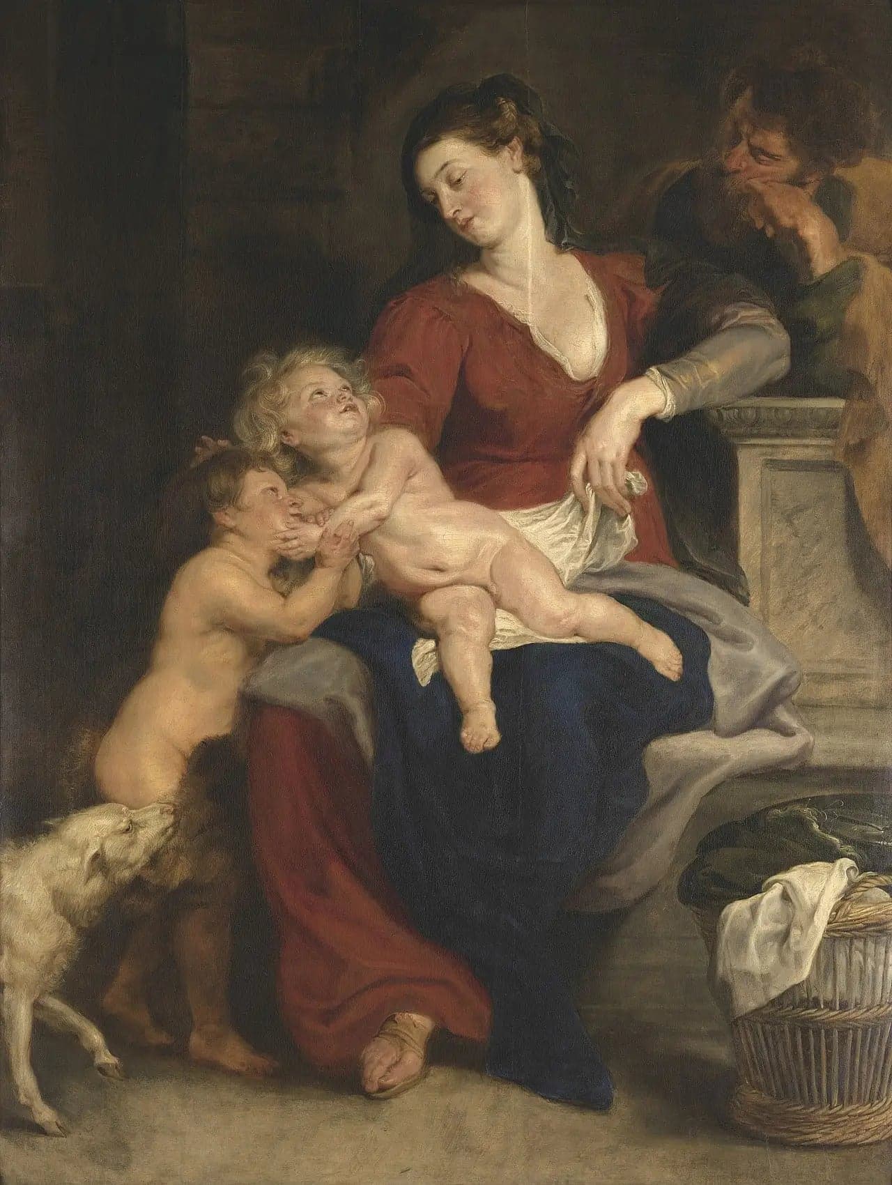 The Holy Family with Basket