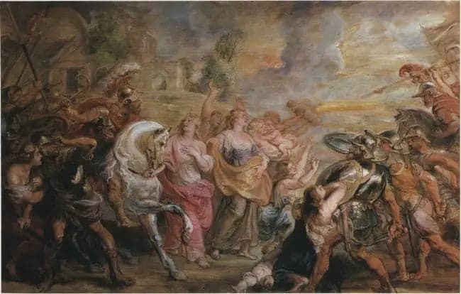 The Reconciliation of the Romans and the Sabines, 1639-1640
