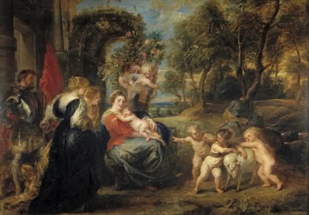 The Rest During the Flight into Egypt with the Saints