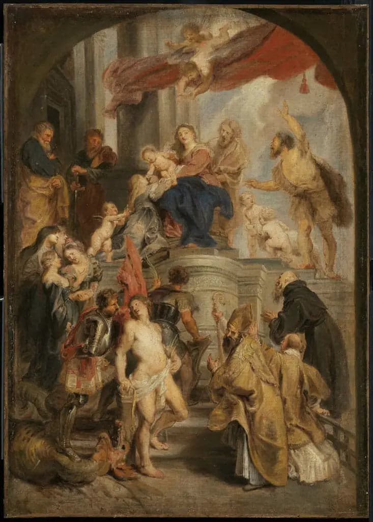 The Virgin and Child Adored by Saints