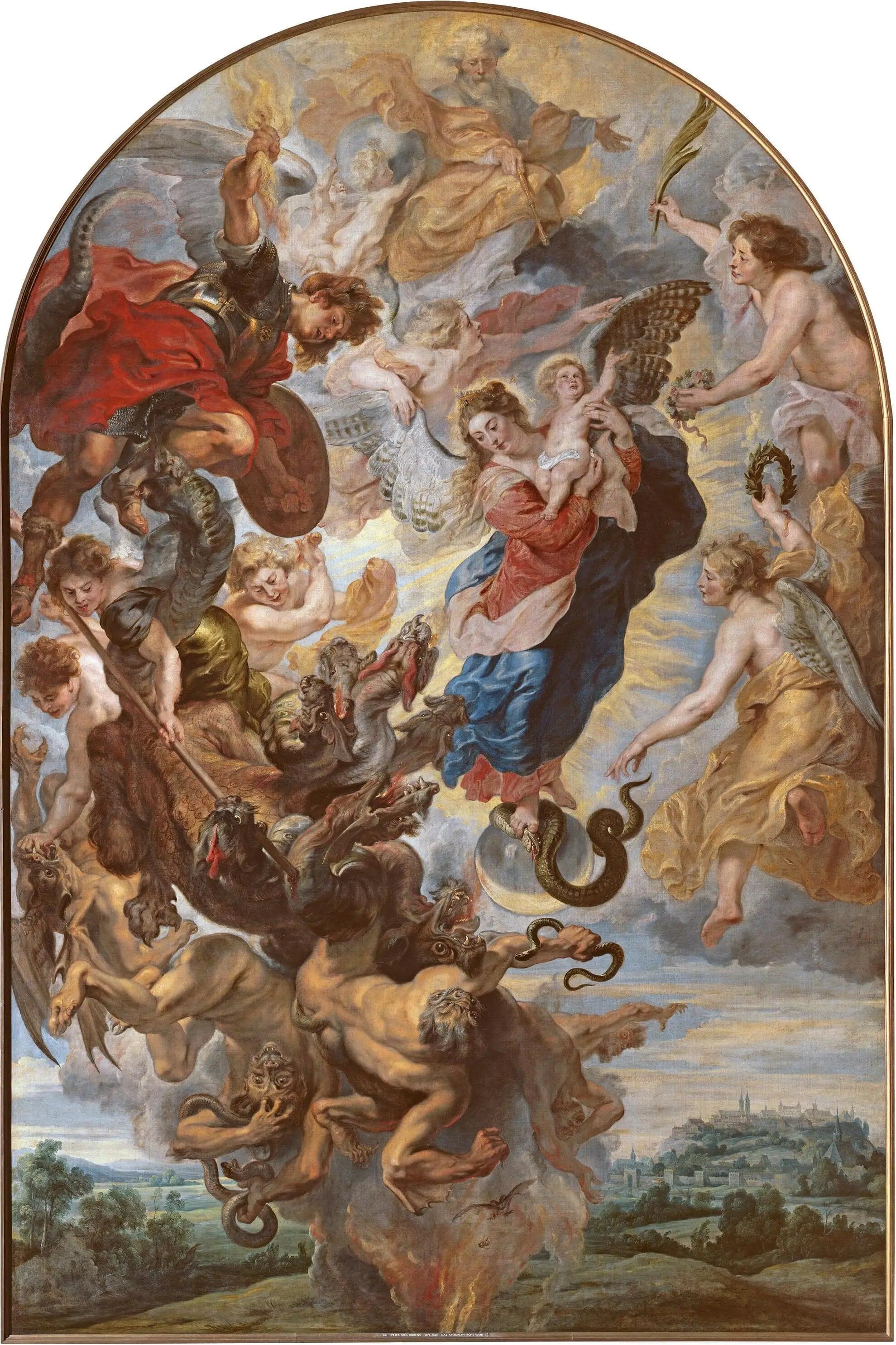The Virgin as an apocalyptic woman on the moon