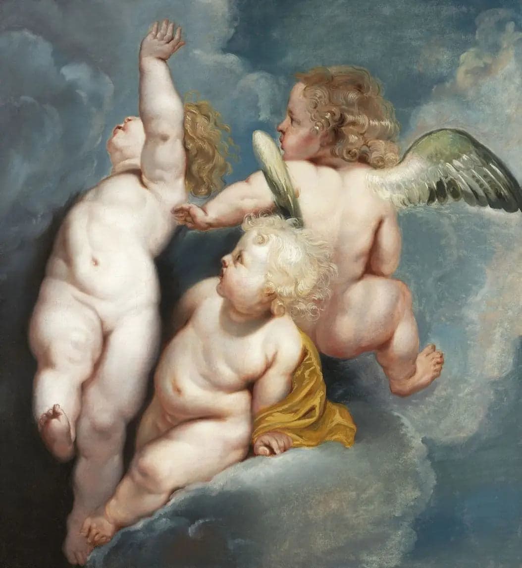 Three Angels Hovering