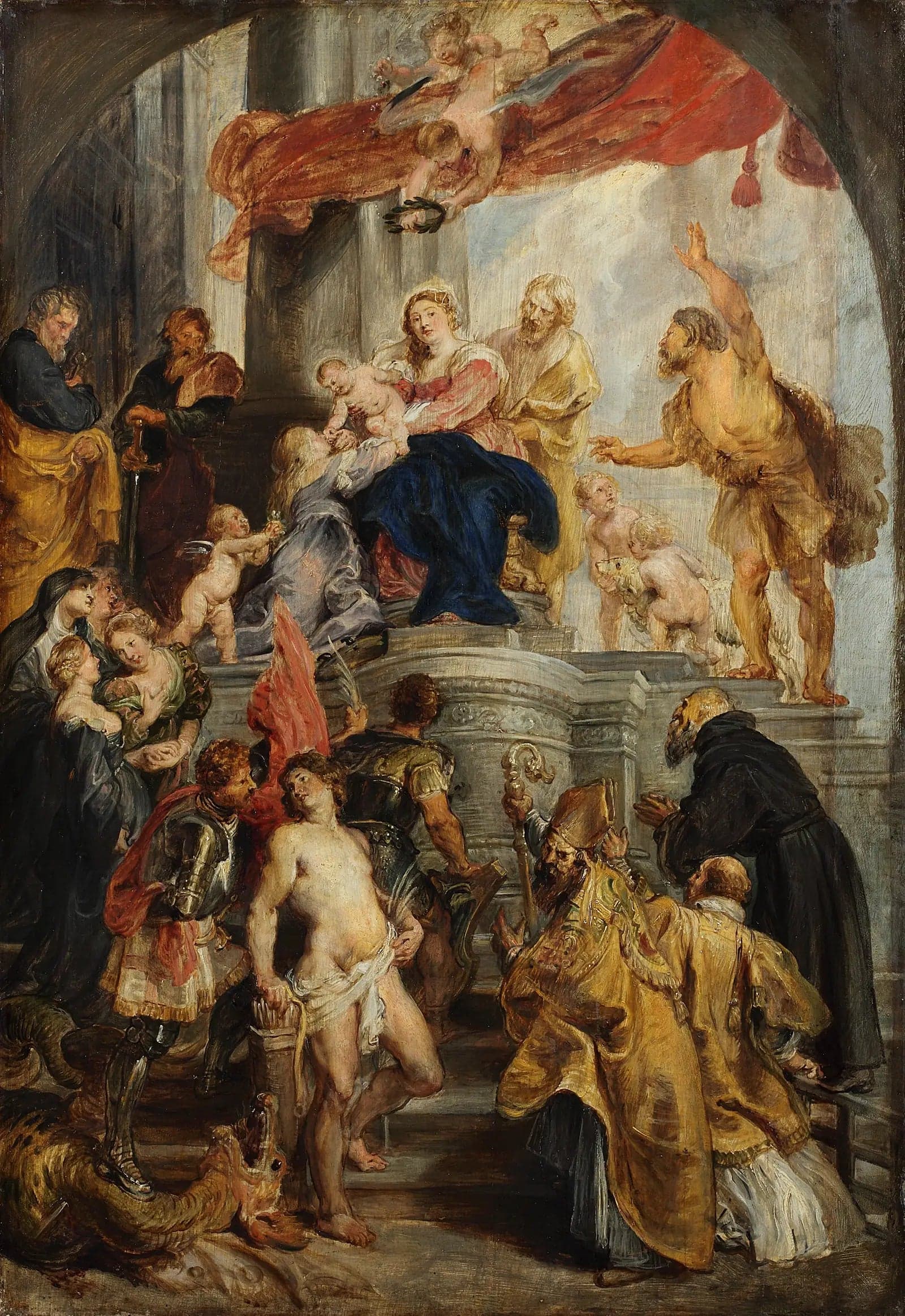 Virgin and Child Enthroned with Saints