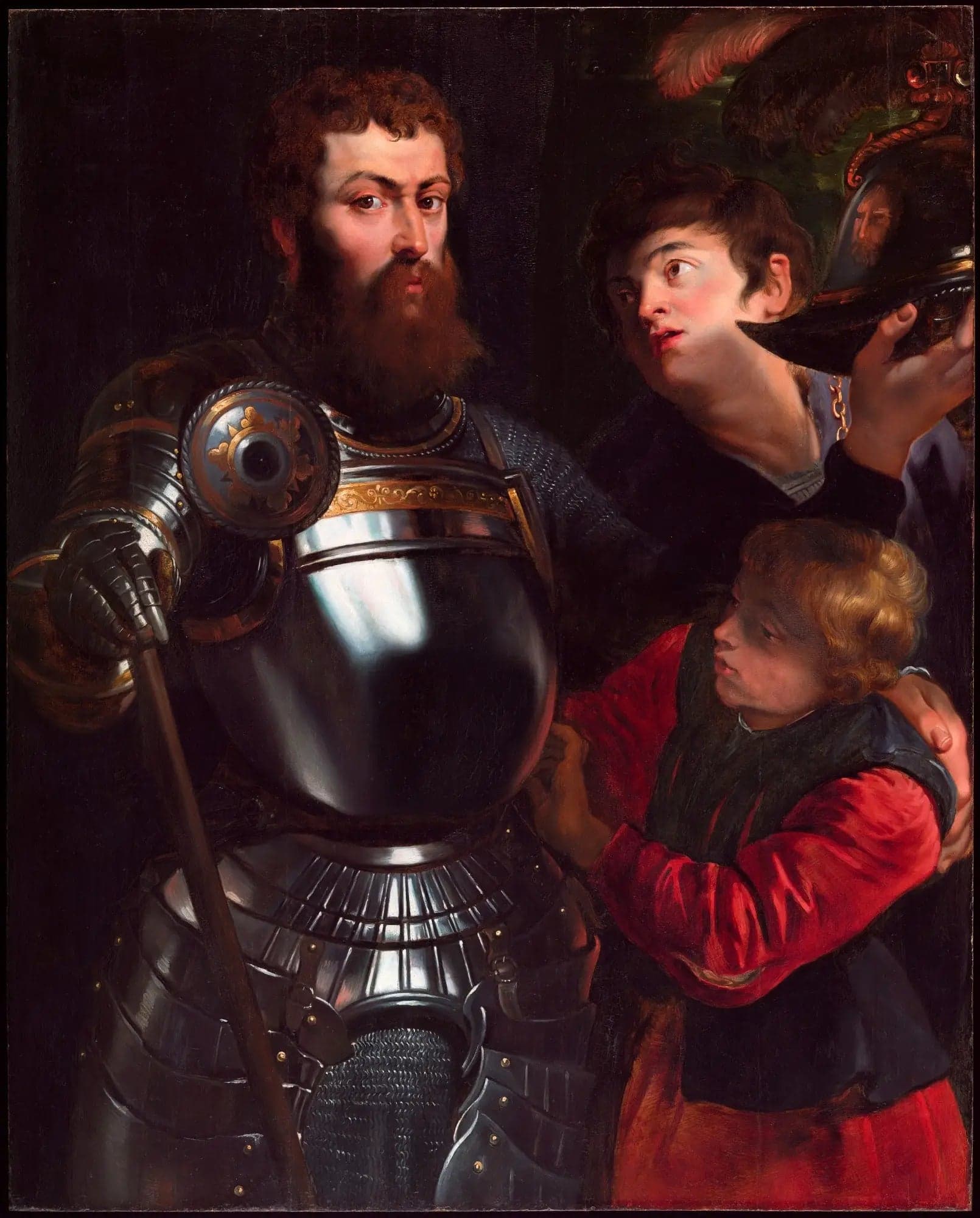 Warrior with Two Pages