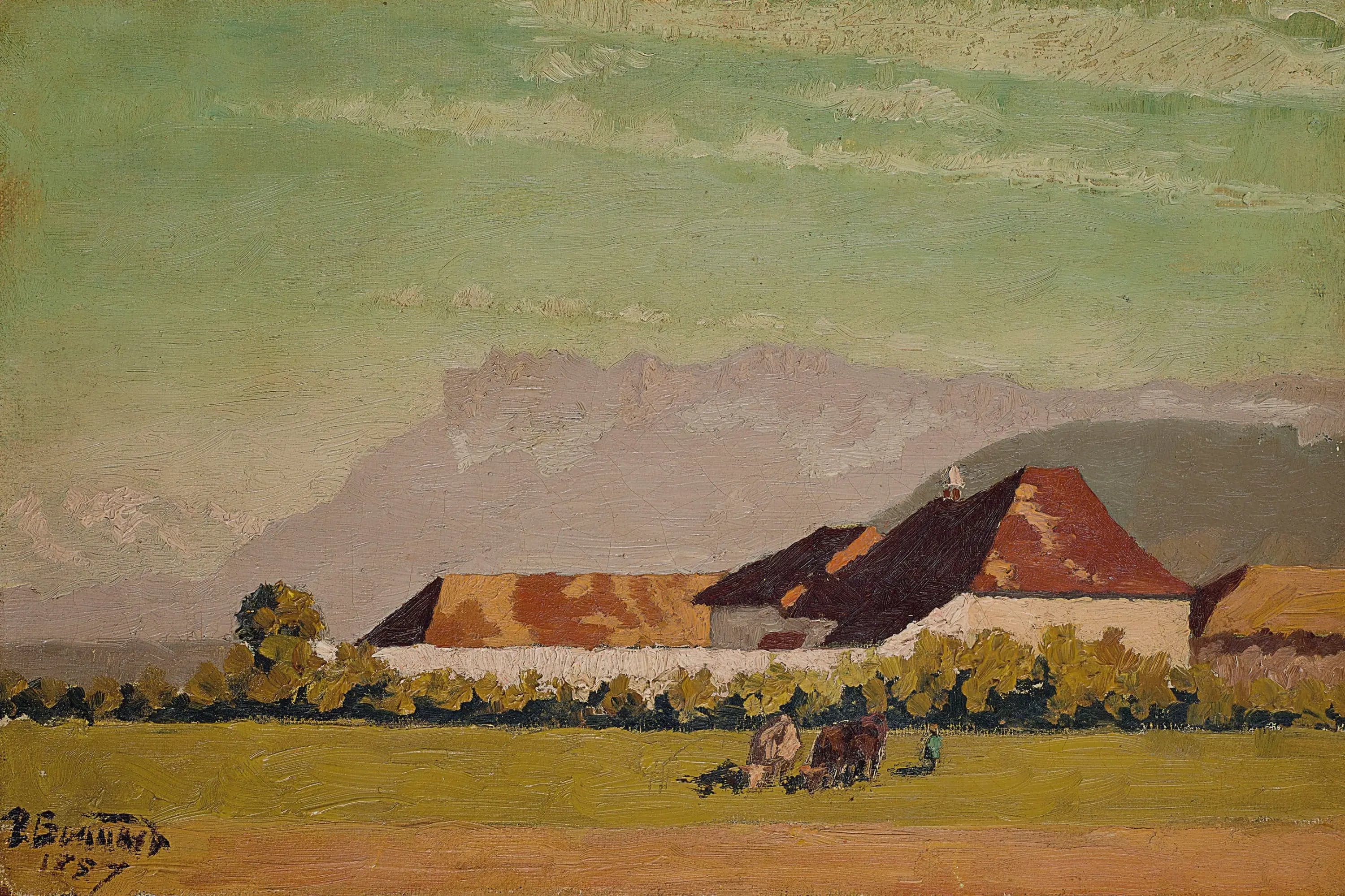 Farm in a Landscape of Dauphiné