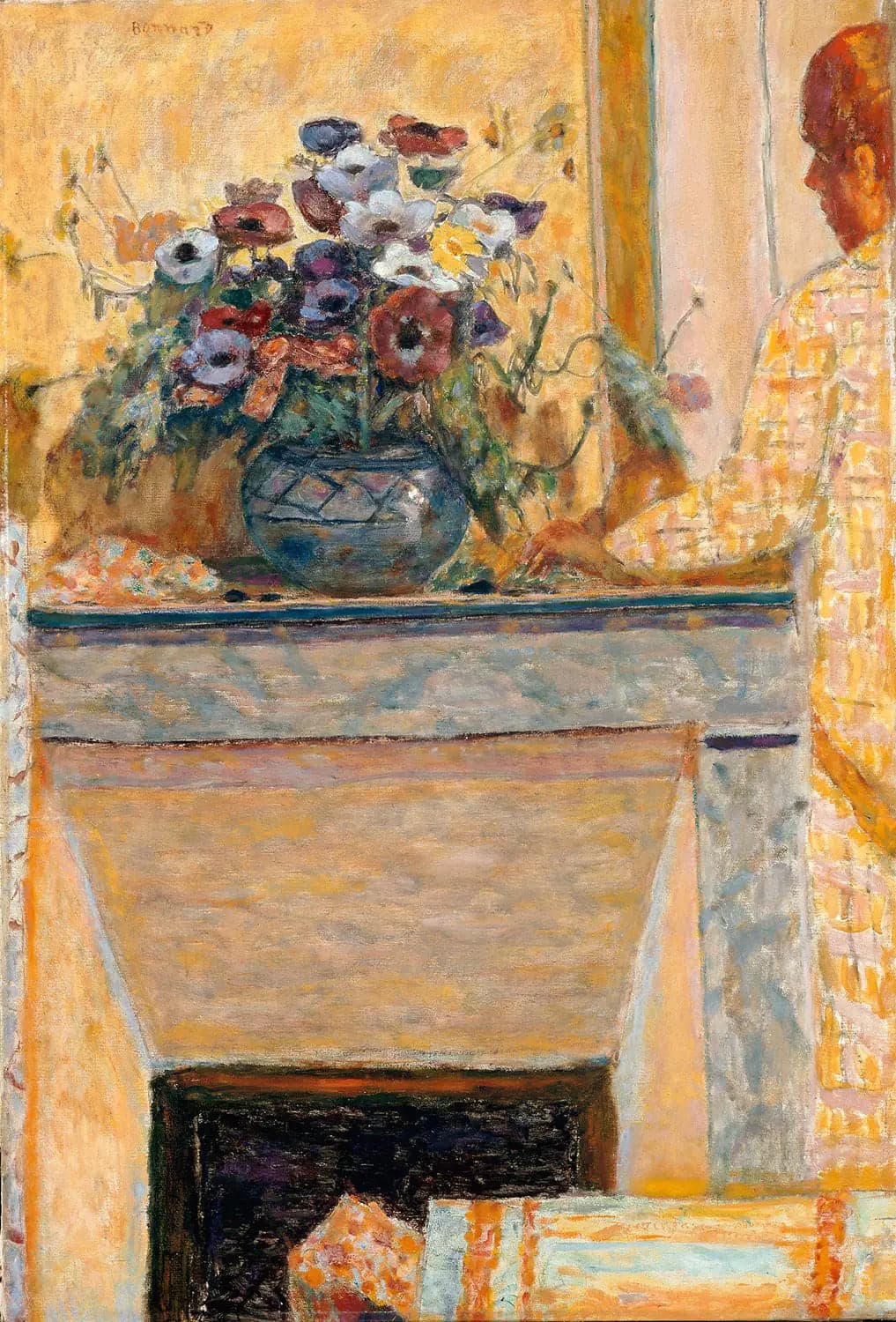 Flowers on a Mantelpiece in Cannet