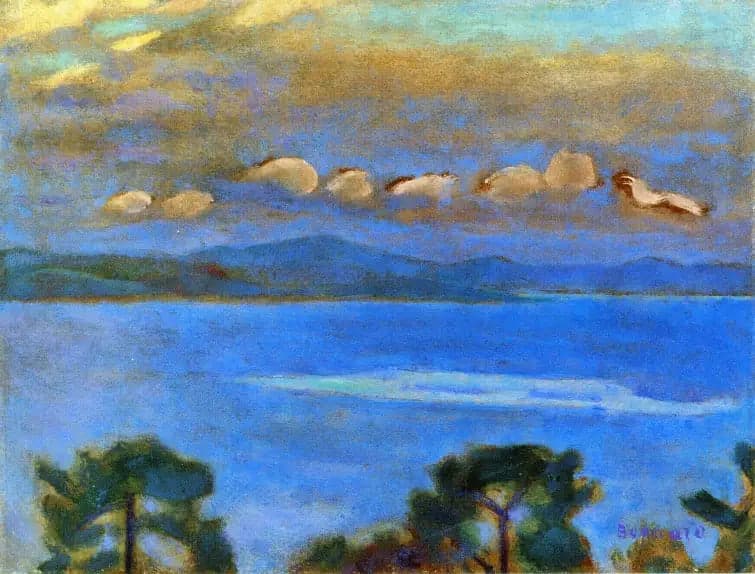 Night Landscape, the Gulf of Saint-Tropez