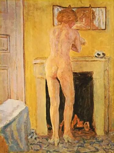 Nude in Front of the Fireplace