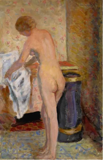 Standing Nude with Towel