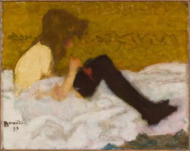 The Young Girl with Black Stockings