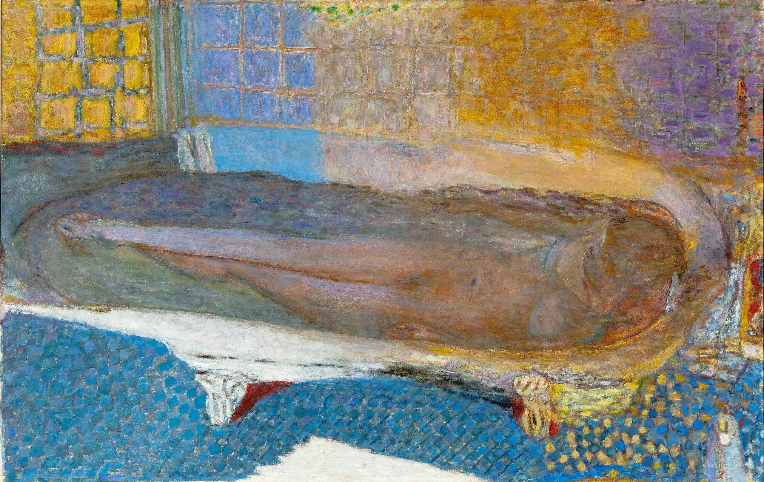 Woman in the Bathtub, Blue Harmony