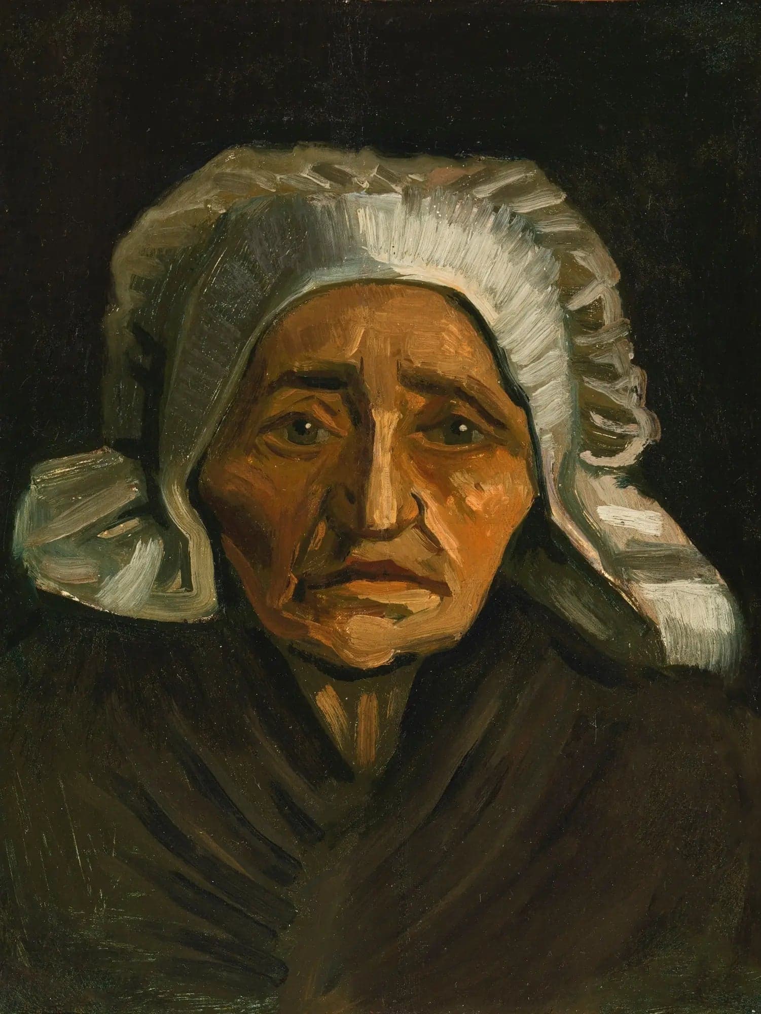 Peasant Woman's Head with White Cap