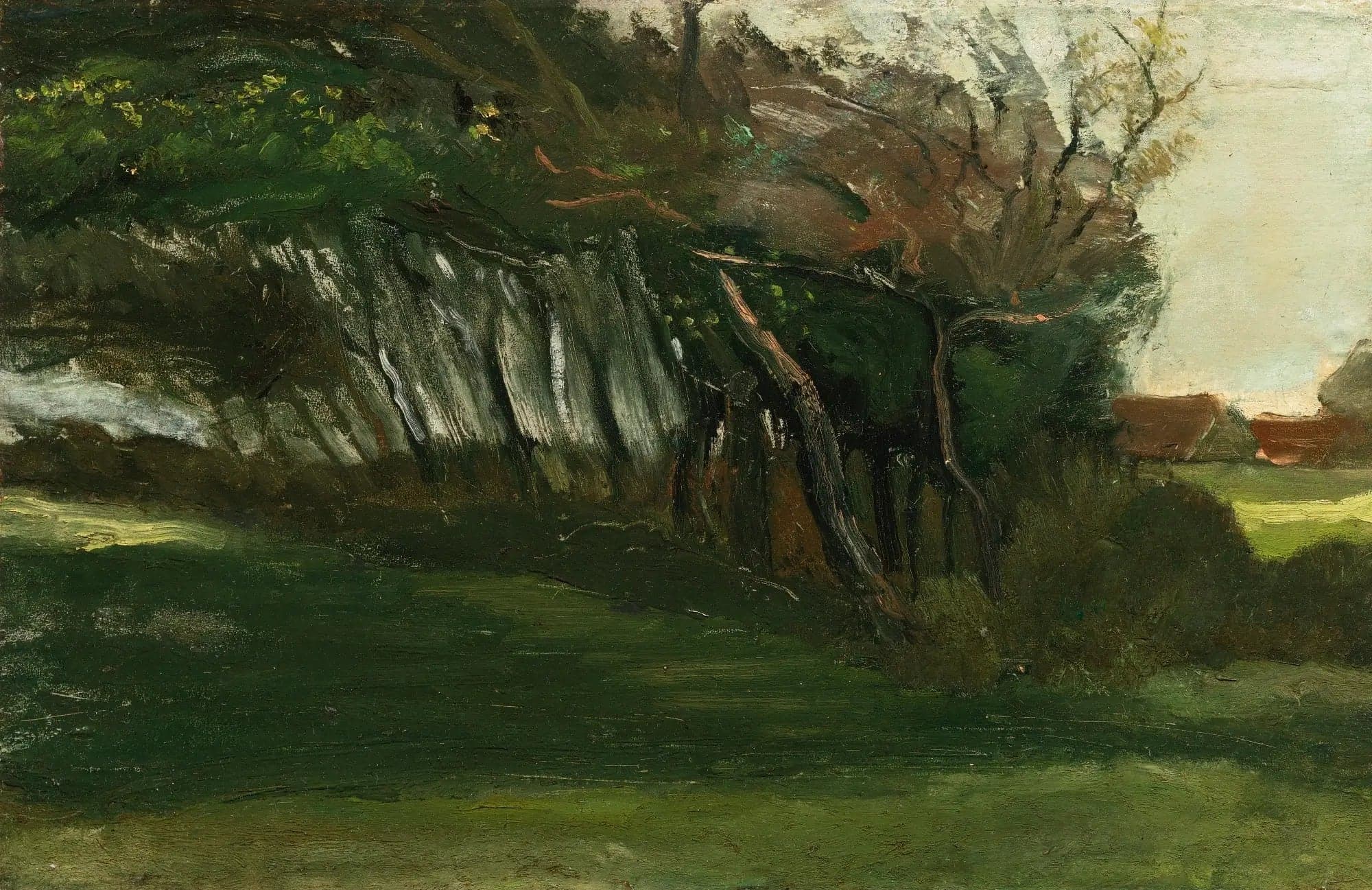 Landscape with Trees Blown by the Wind