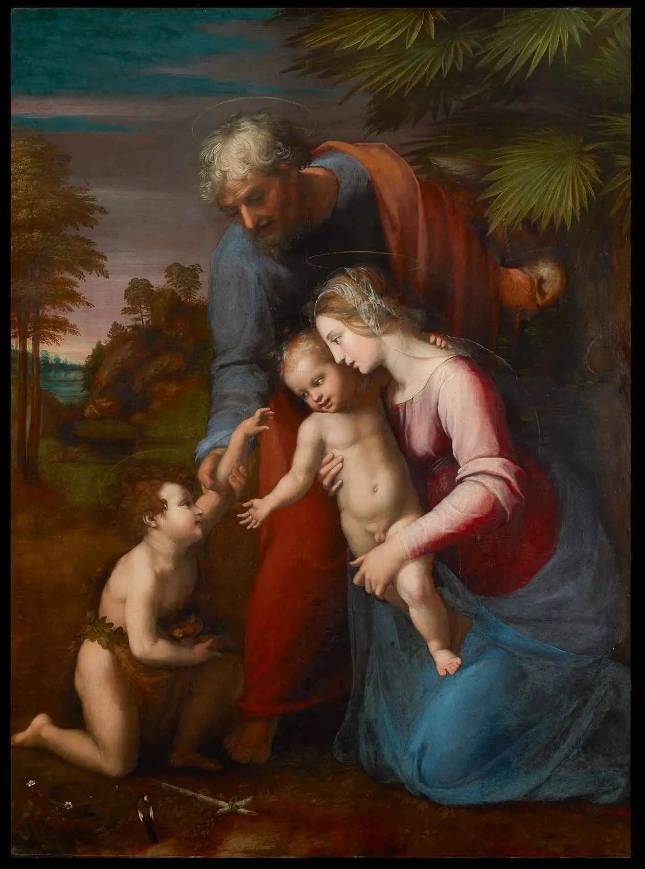 The Holy Family with Saint John the Baptist