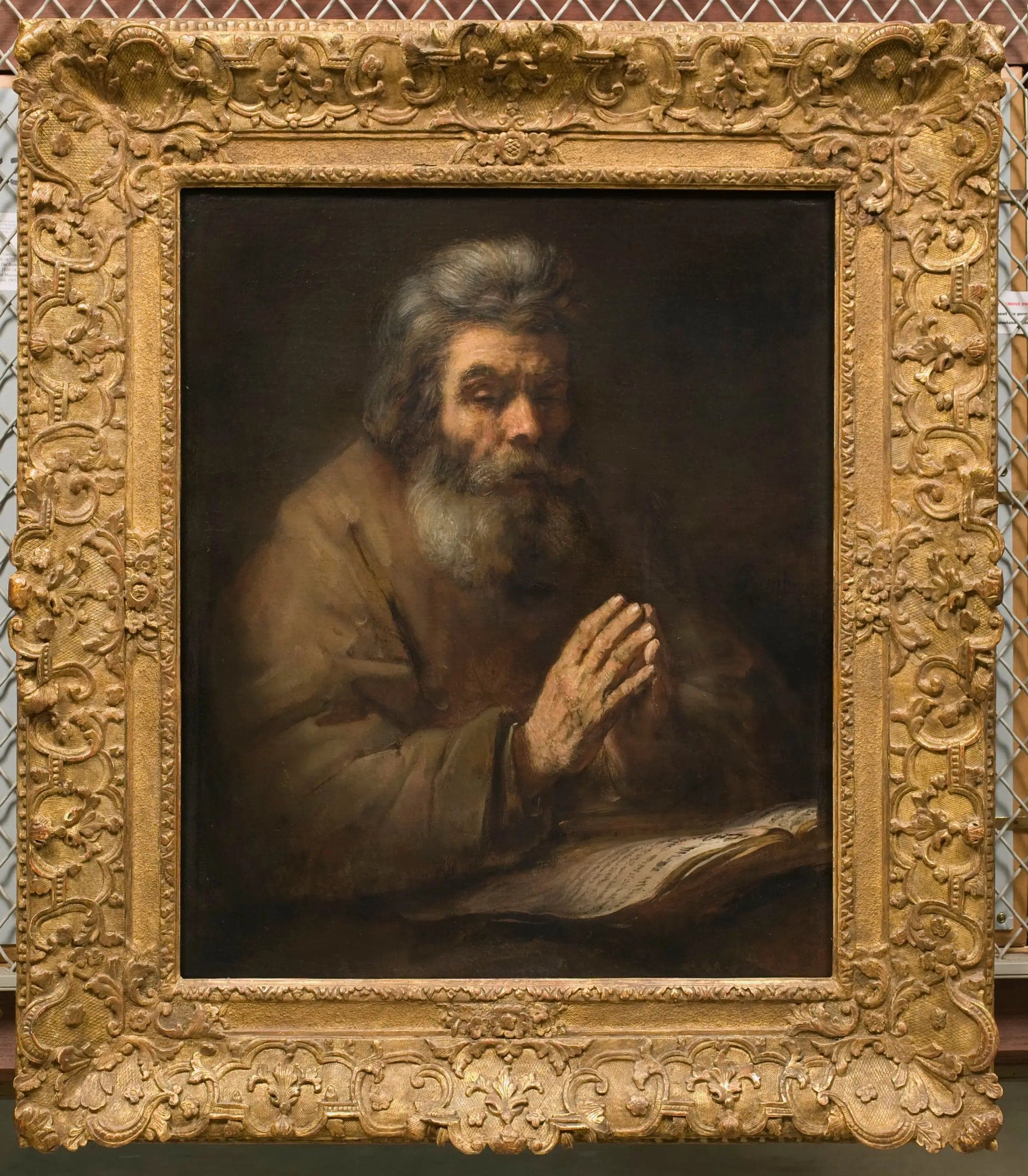 An Elderly Man in Prayer