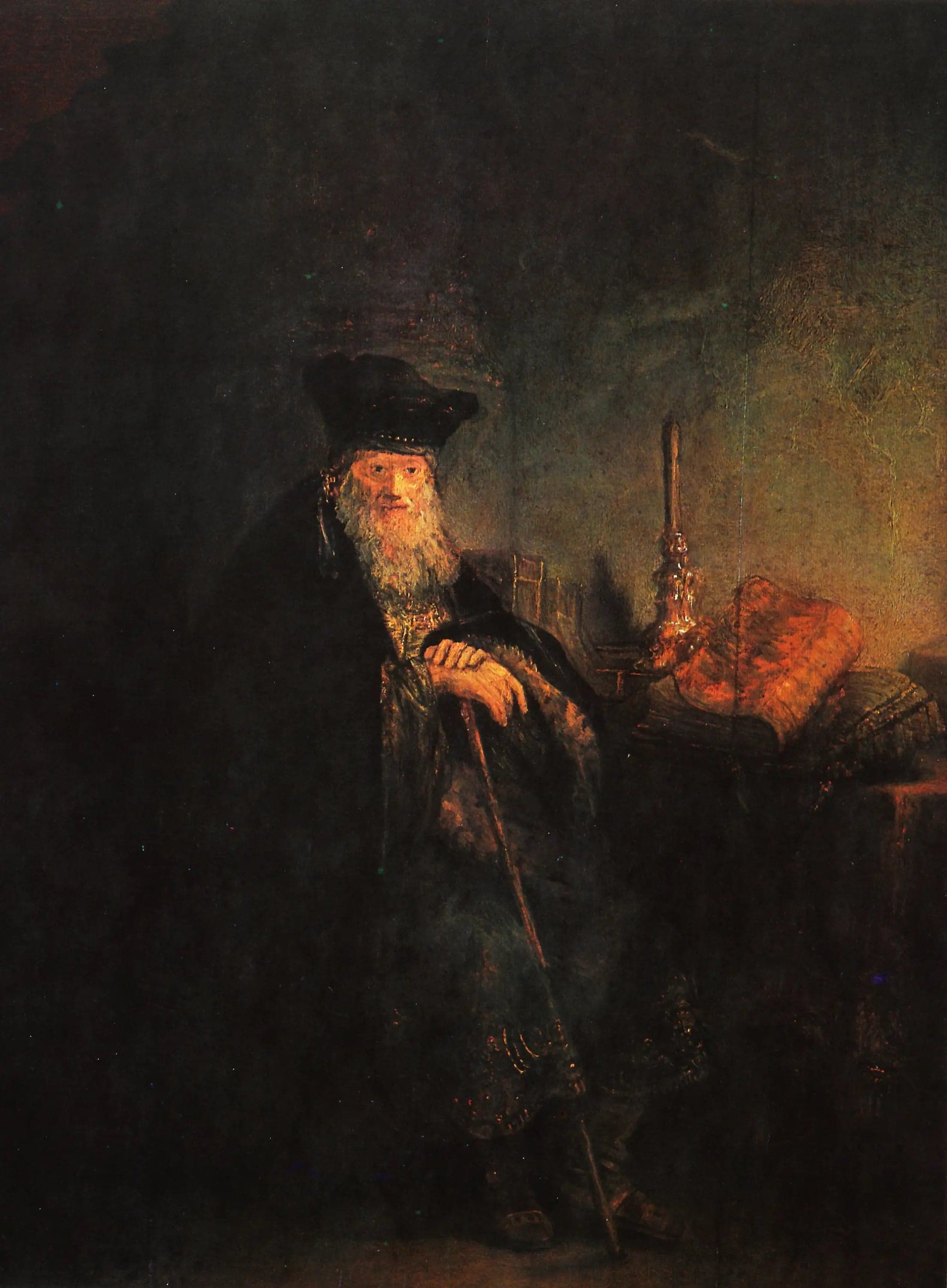 An old scholar in an office