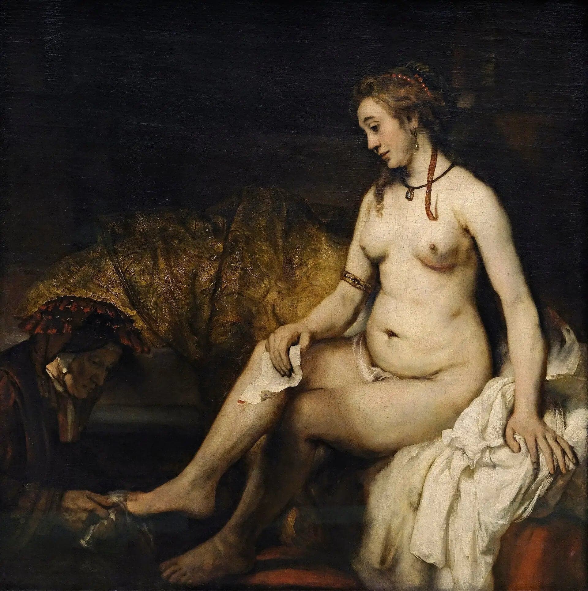 Bathsheba at Her Bath receiving David's Letter