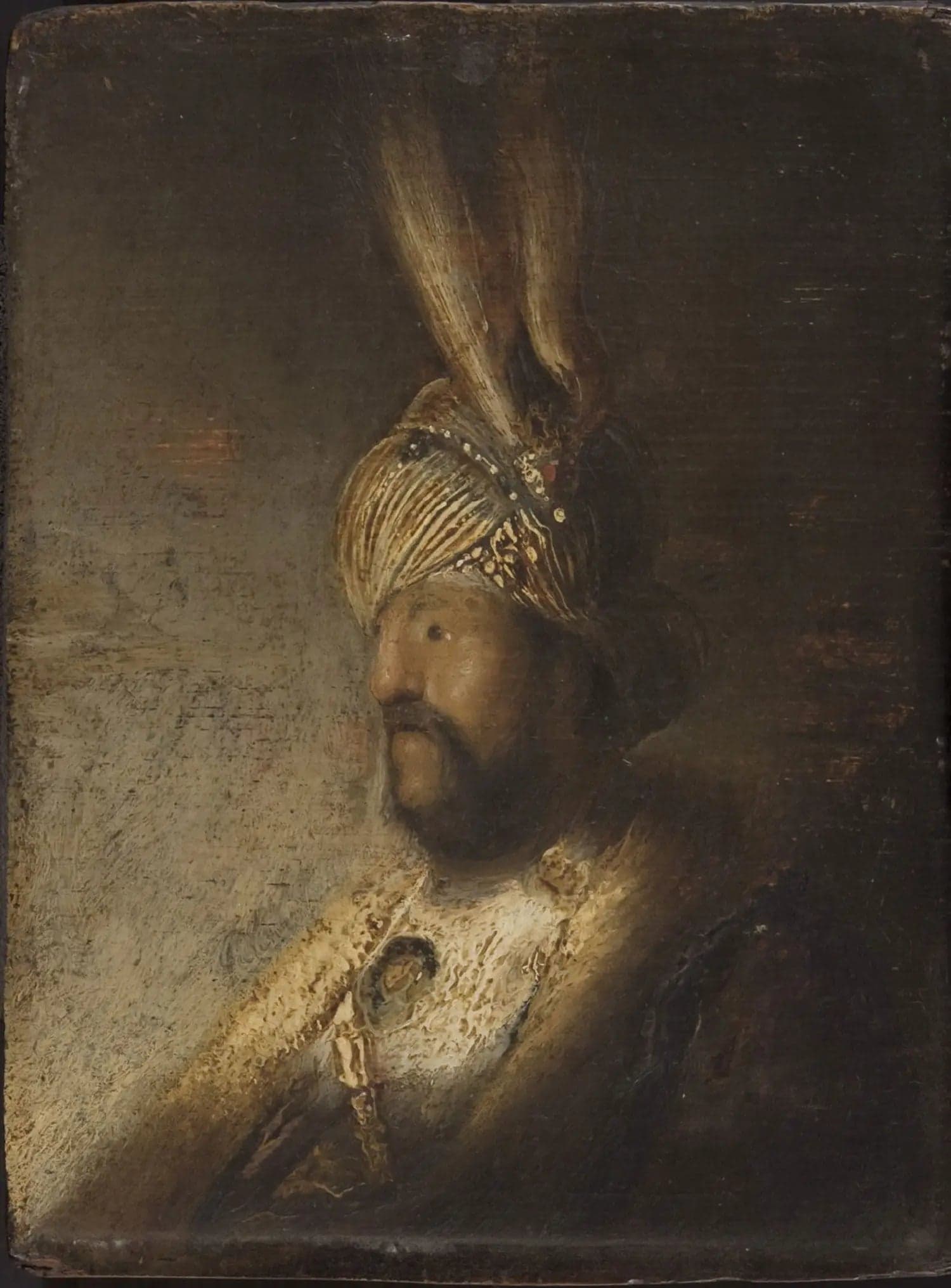 Bust of a man in a turban