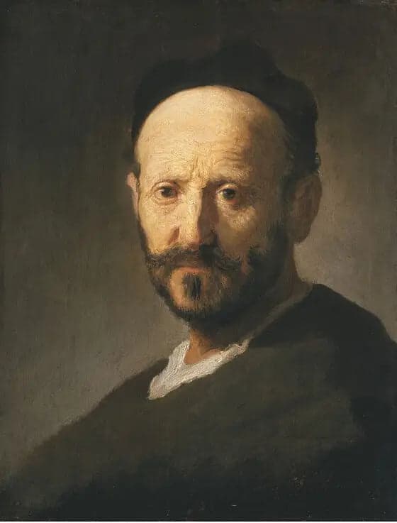 Bust of a man with a cap