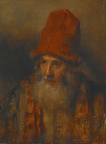 Old Man with a Large Fur-Trimmed Cap