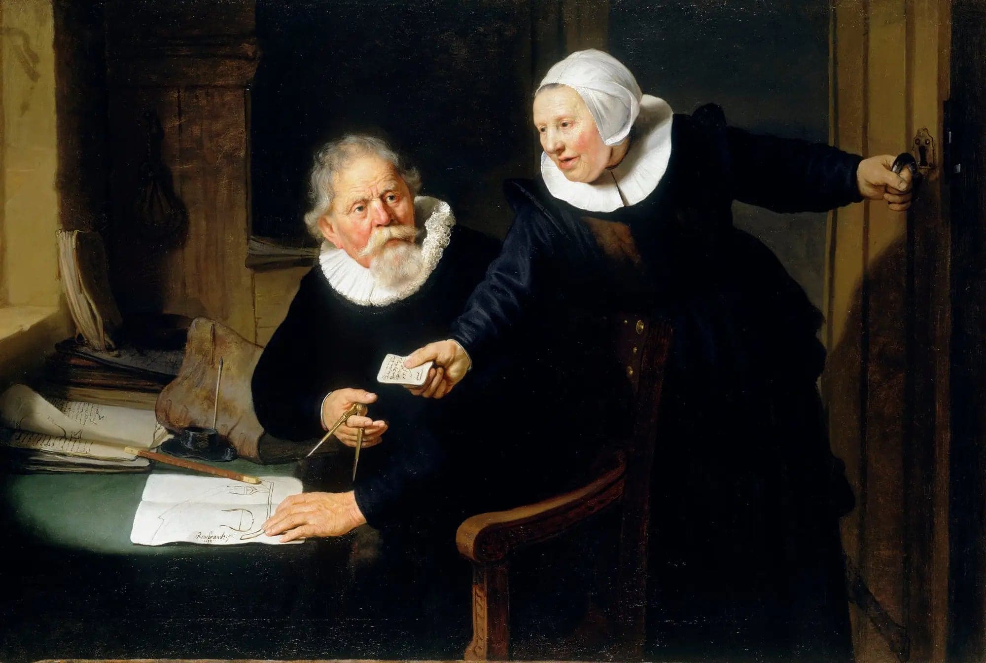 Portrait of Jan Rijcksen and his wife Griet Jans