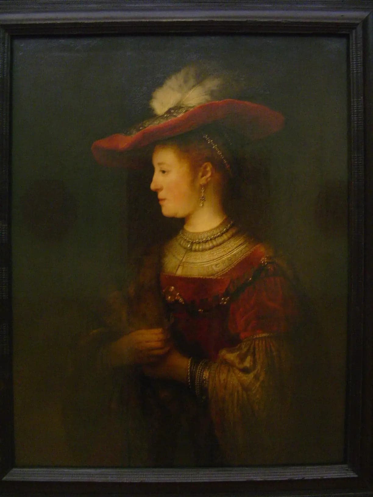 Portrait of Saskia with a Hat