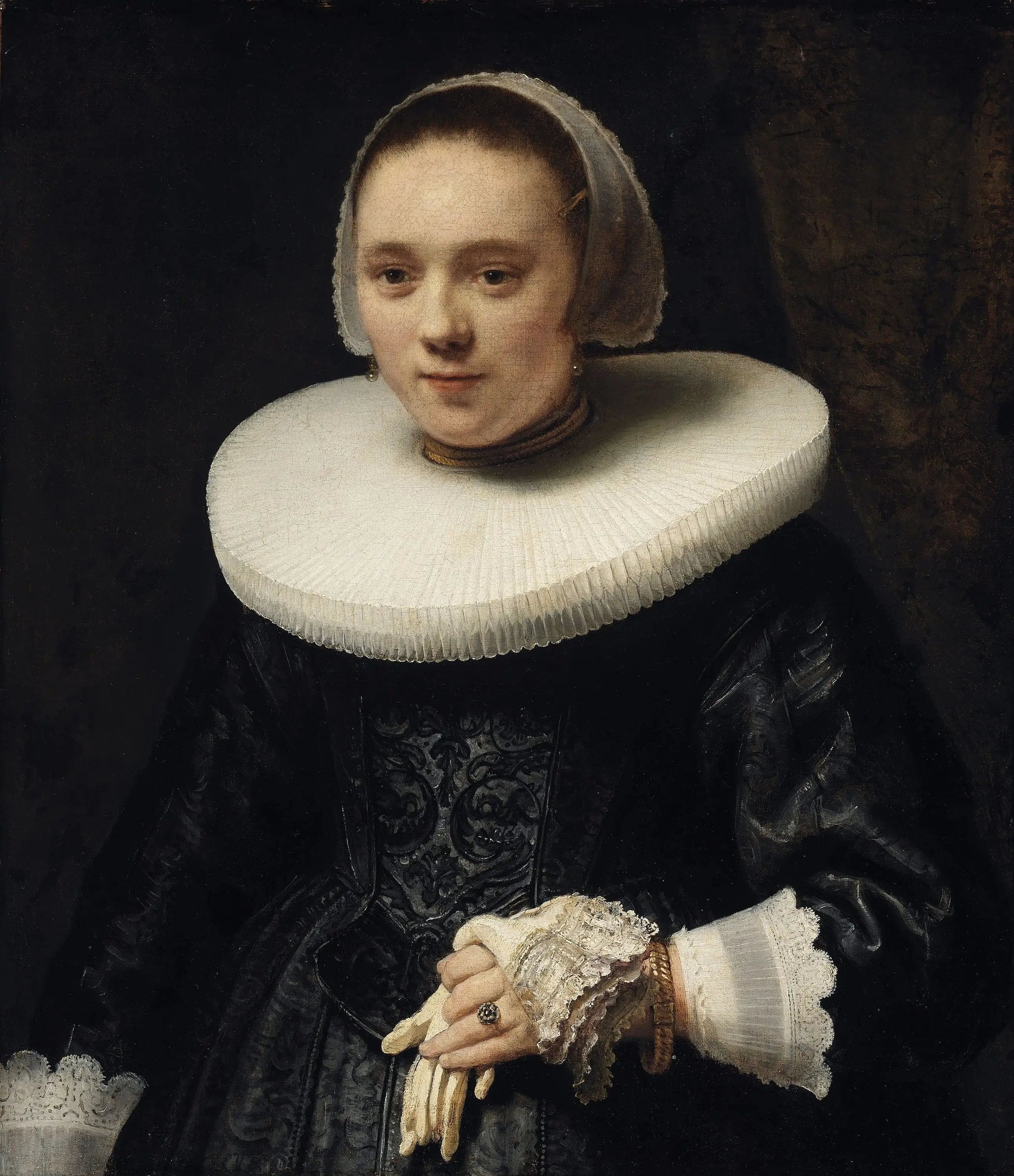 Portrait of a Woman with Gloves