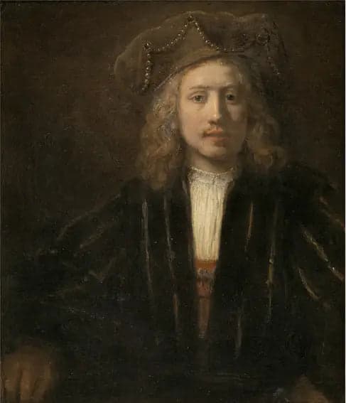Young Man with a Hat Adorned with Pearls