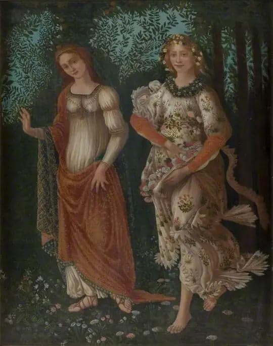 Detail of "Spring" by Botticelli