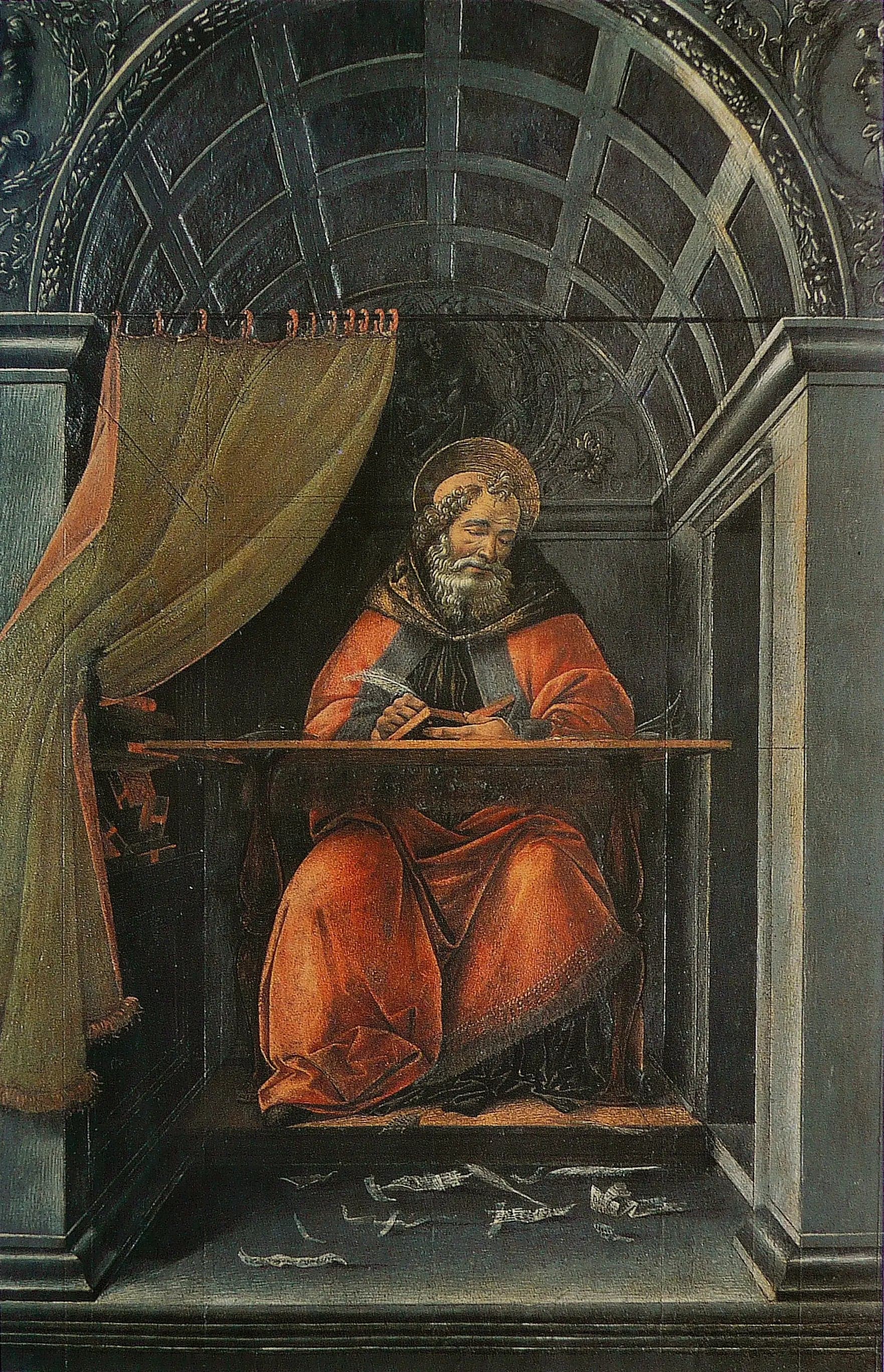 Saint Augustin in his study