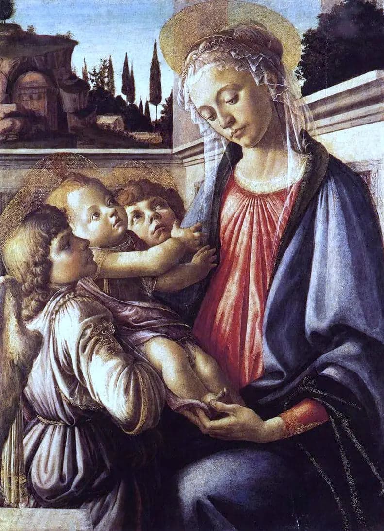 The Virgin and Child with Two Angels