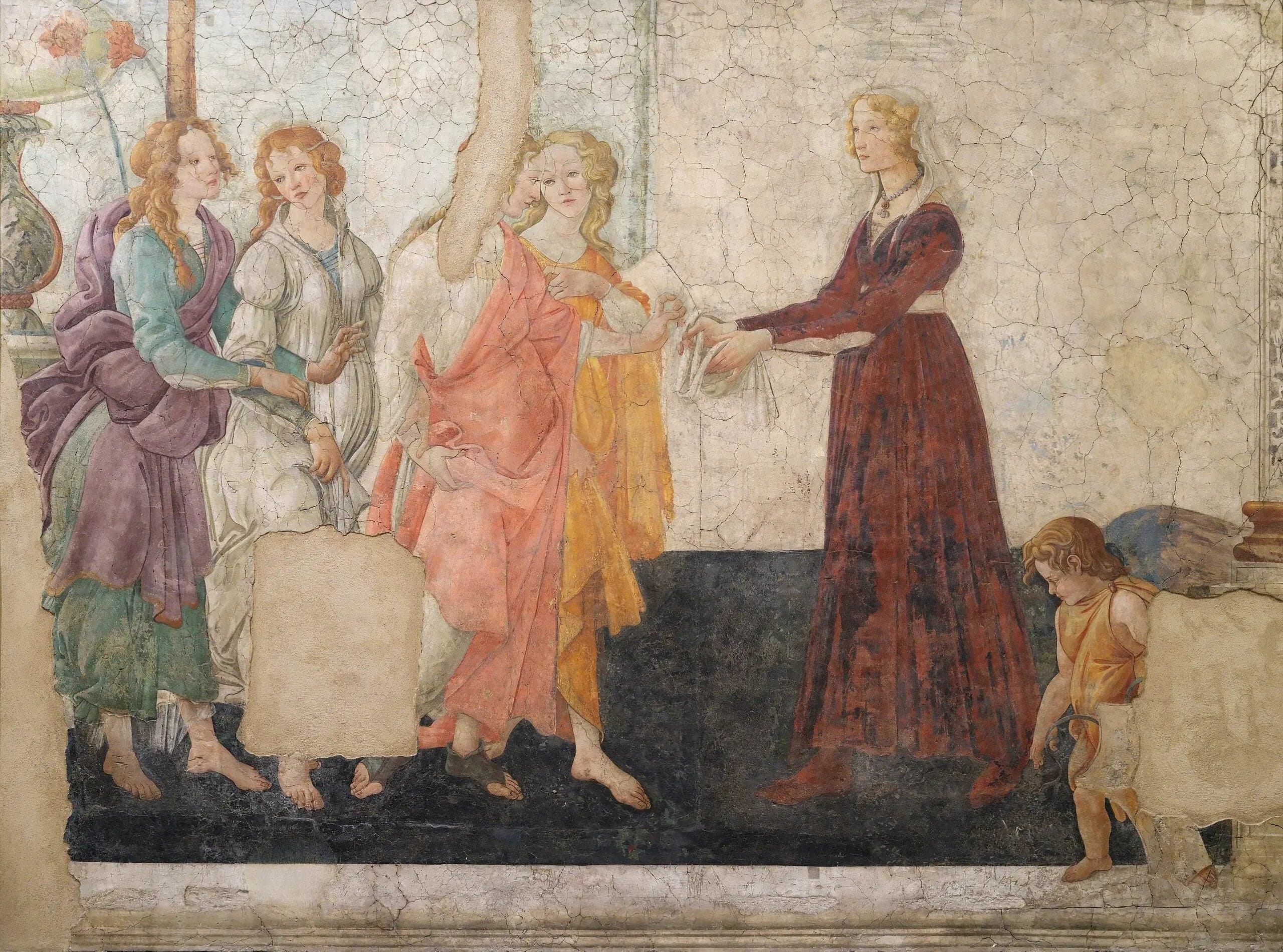 Venus and the Three Graces Offering Gifts to a Young Girl