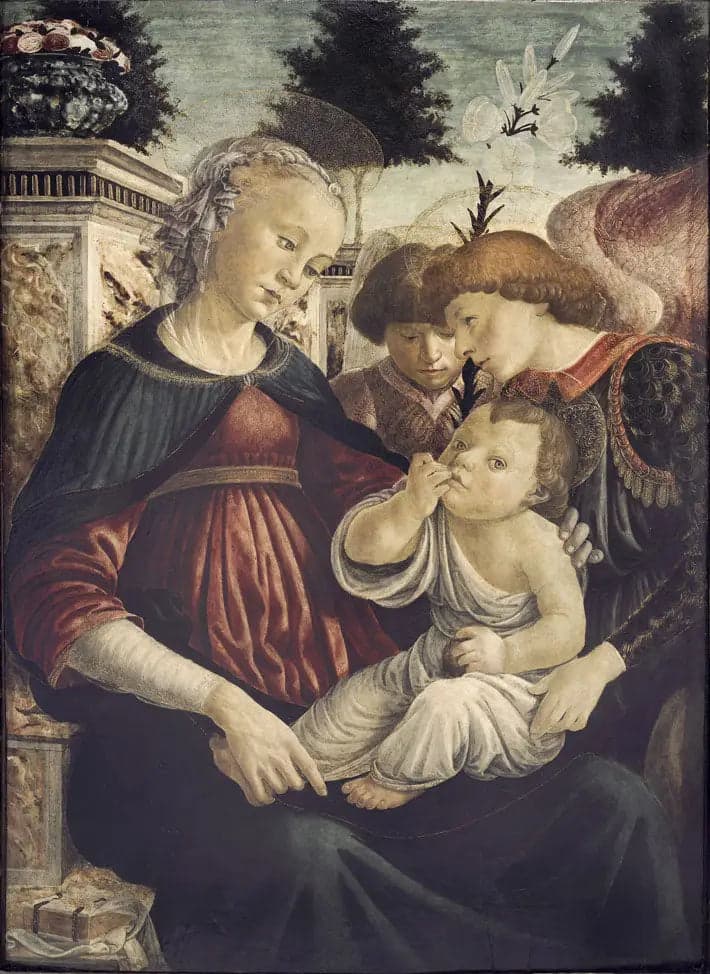 Virgin and Child with Two Angels