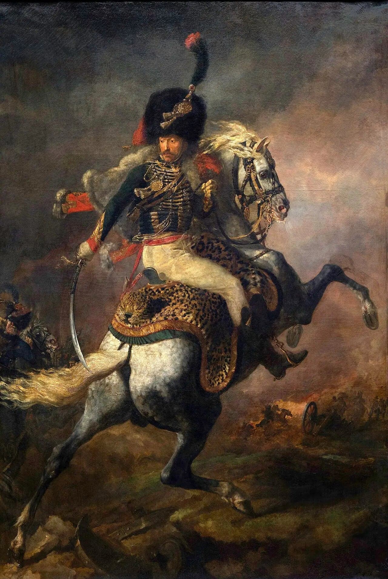 Officer of the Imperial Guard Chasseurs à Cheval Charging