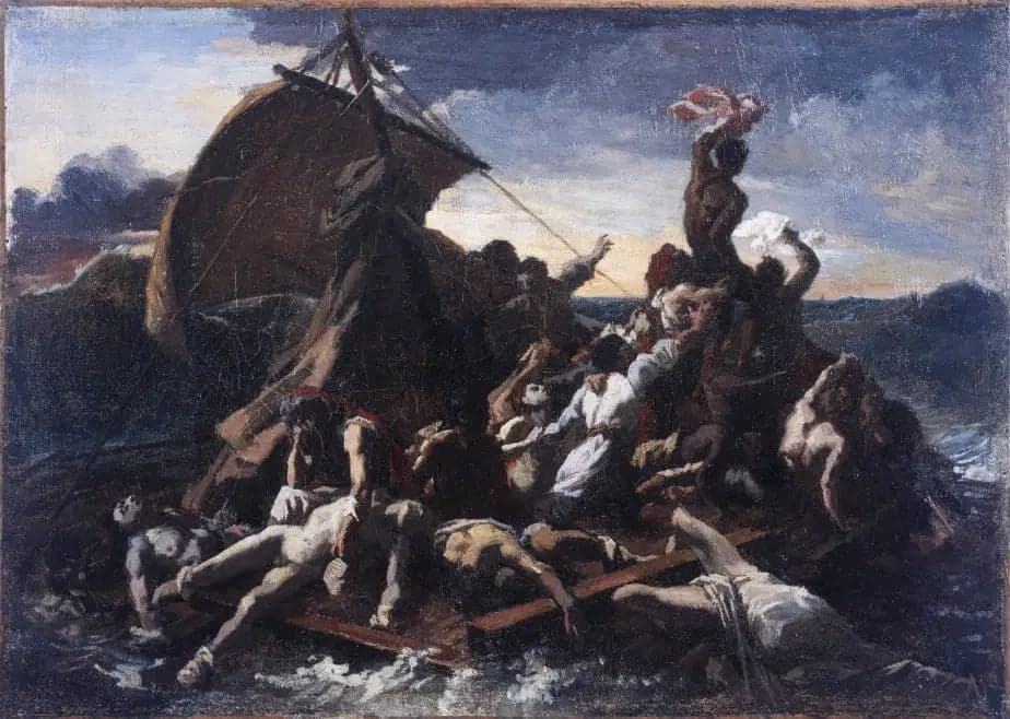 The Raft of the Medusa, sketch