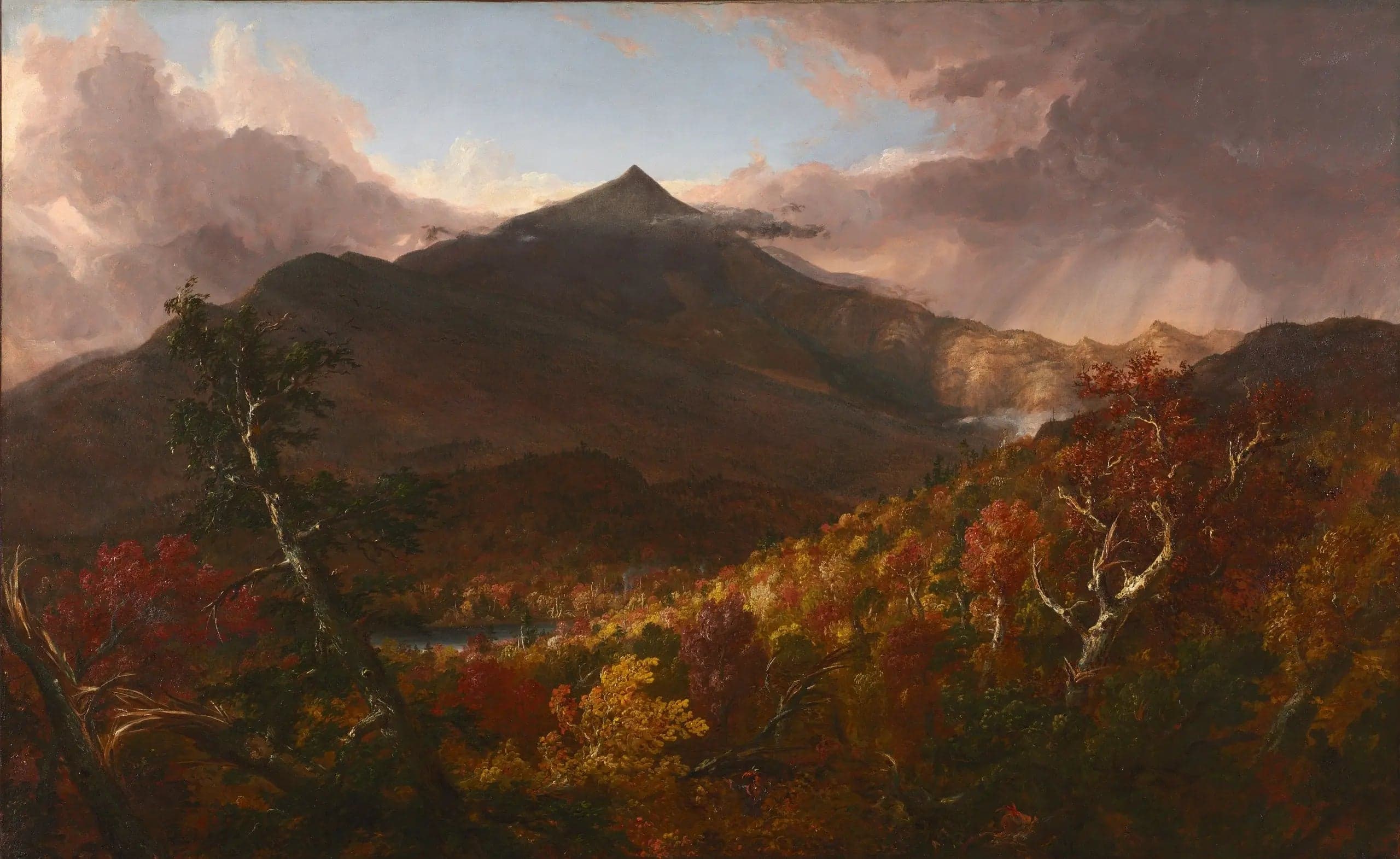 View of Schroon Mountain, Essex County, New York, after a storm