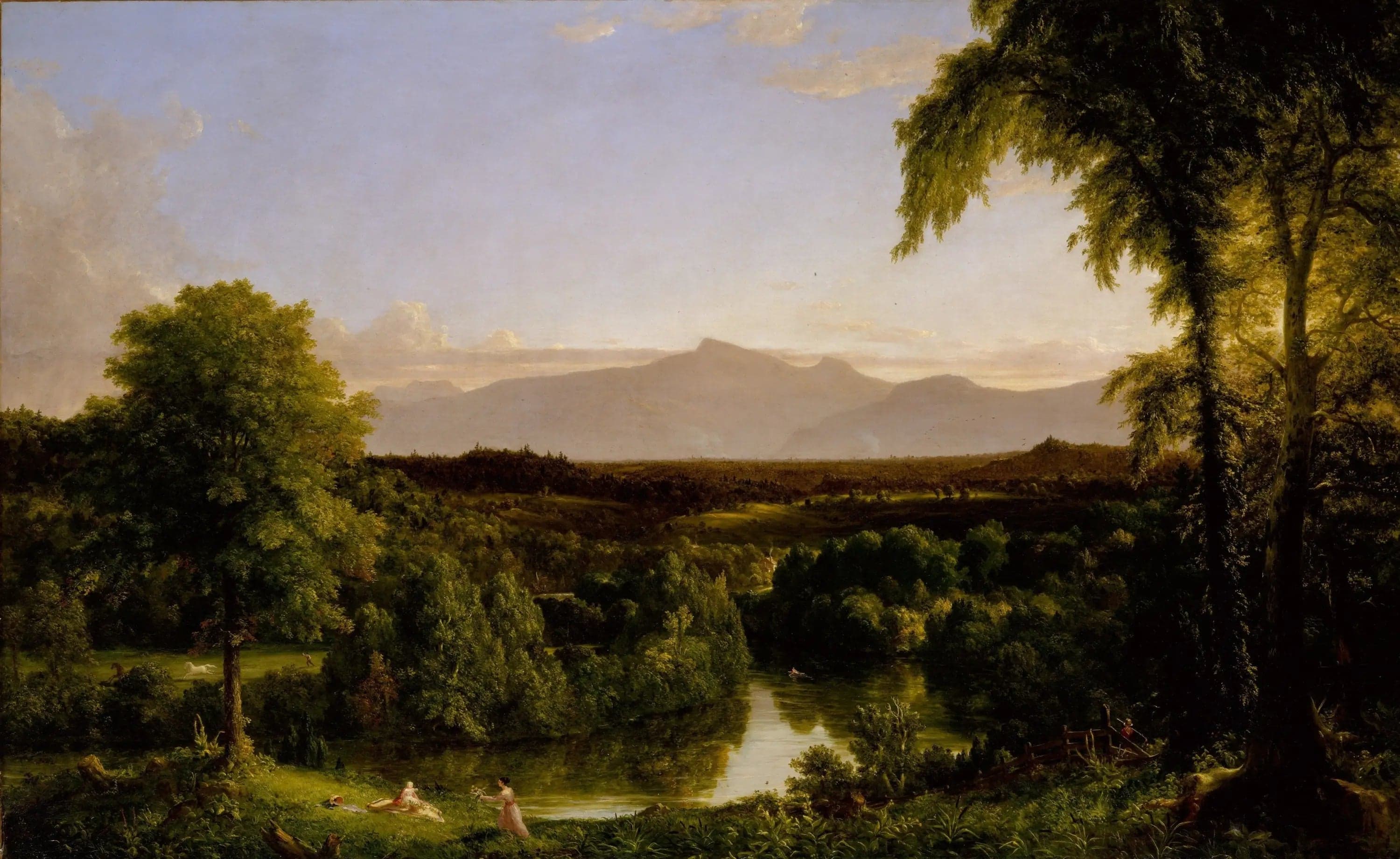 View of the Catskills, early autumn