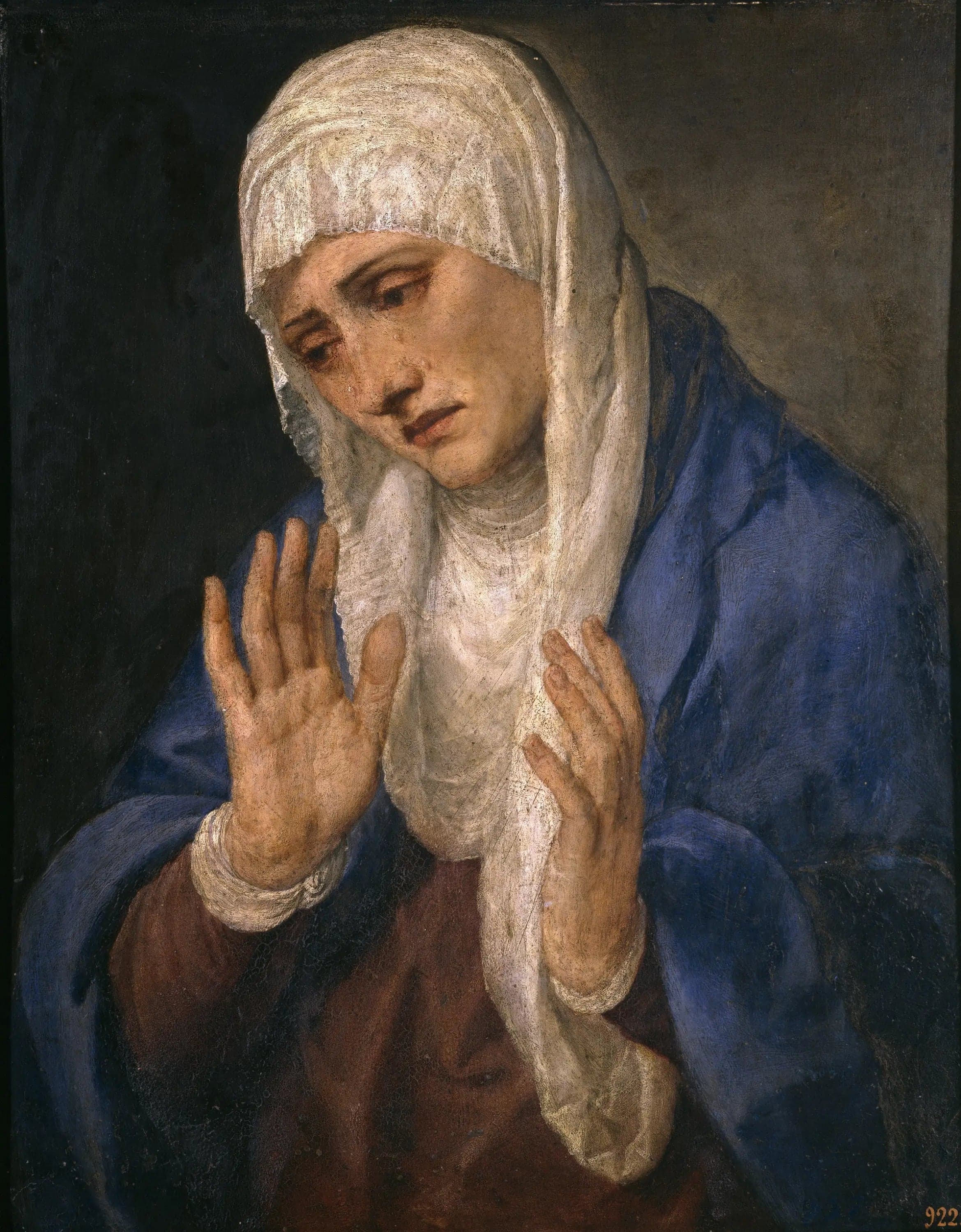 Mater Dolorosa with Hands Spread