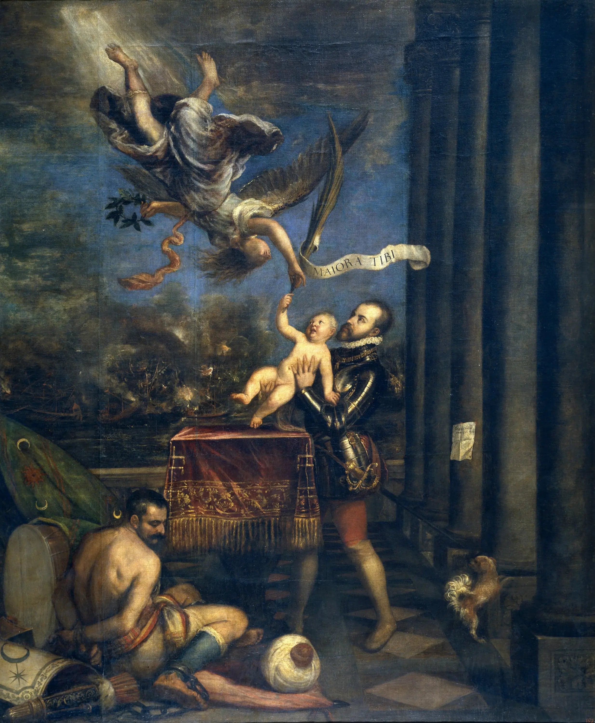 Philippe II offering his son, the Infante Don Ferdinand, to the sky