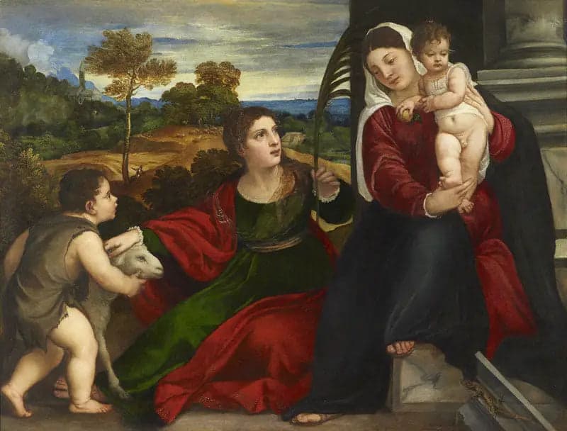 The Virgin, the Child, Saint Agnes and Saint John the Baptist