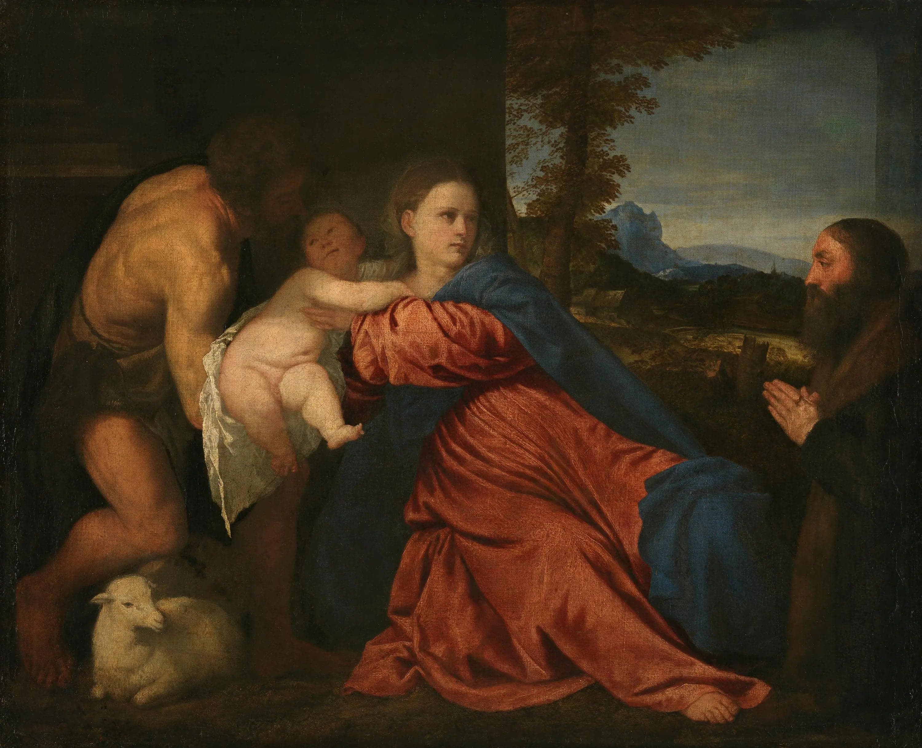 The Virgin and Child with Saint John and a Donor in Prayer